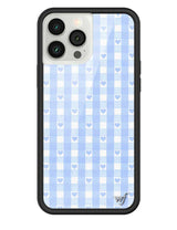 Blue Gingham Hearts iPhone Case from Wildflower Cases