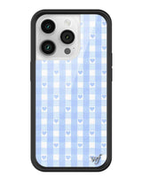 Blue Gingham Hearts iPhone Case from Wildflower Cases
