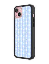 Blue Gingham Hearts iPhone Case from Wildflower Cases