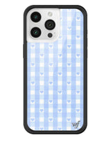 Blue Gingham Hearts iPhone Case from Wildflower Cases