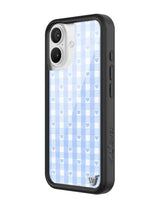 Blue Gingham Hearts iPhone Case from Wildflower Cases