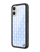 Blue Gingham Hearts iPhone Case from Wildflower Cases
