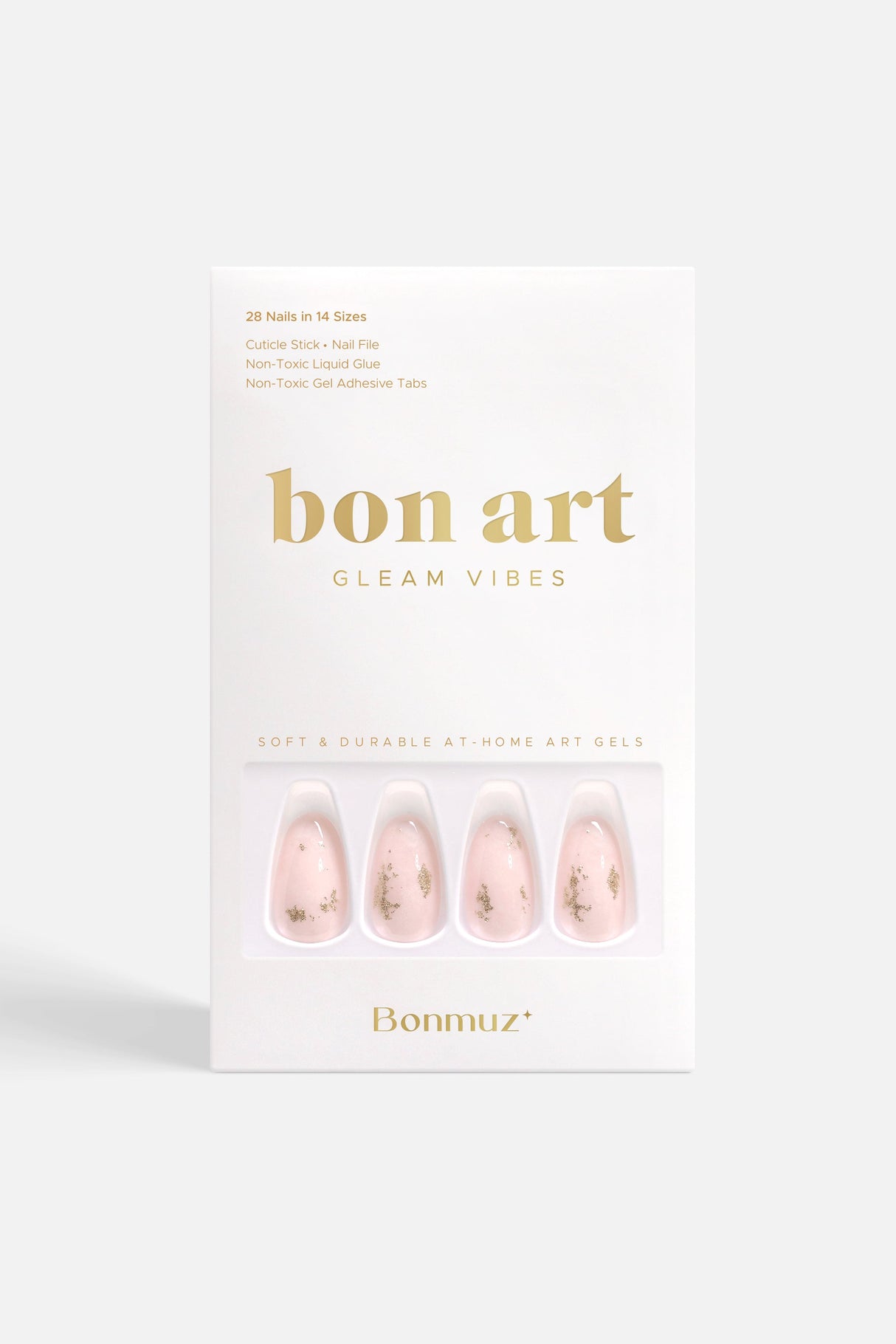 Hushed Shimmer | Soft & Durable Press-On Nails from Bonmuz
