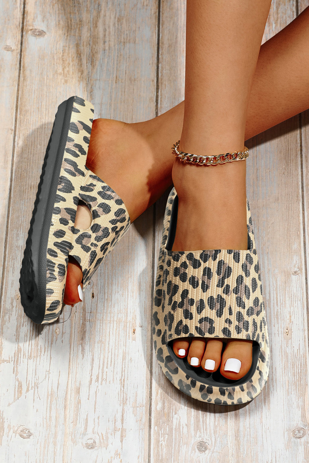 Thick Sole Slip On Slippers from Threaded Pear