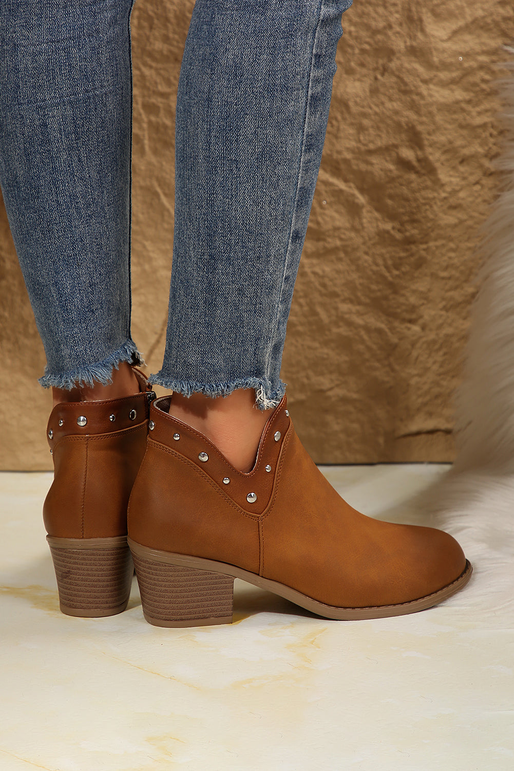 Melody Studded Ankle Boots from Threaded Pear