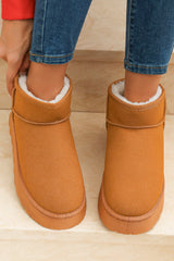 Anna Fur Lined Suede Ankle Snow Boots from Threaded Pear