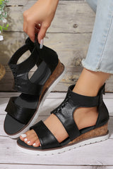 Nora Crisscross Hollowed Gladiator Sandals from Threaded Pear