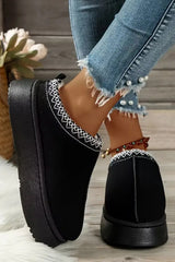 Jade Suede Plush Lined Snow Boots from Threaded Pear