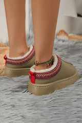 Jade Suede Plush Lined Snow Boots from Threaded Pear