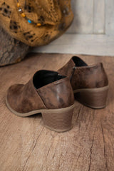 Tulip Opening Suede Ankle Boots from Threaded Pear