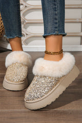 Lucia Sequin Thick Sole Snow Boots from Threaded Pear