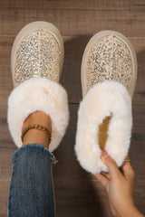 Lucia Sequin Thick Sole Snow Boots from Threaded Pear