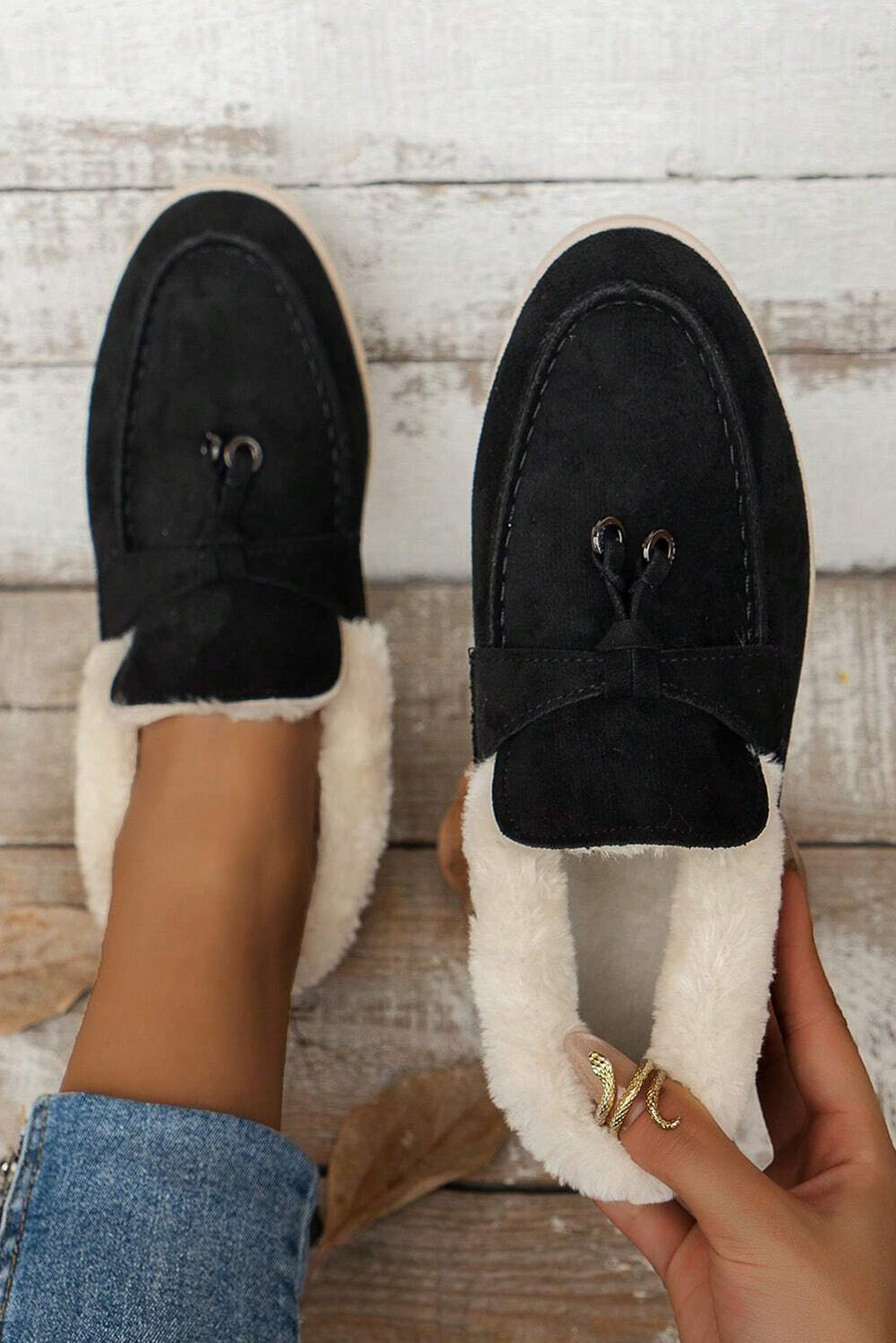 Nyla Furry Lined Slippers from Threaded Pear