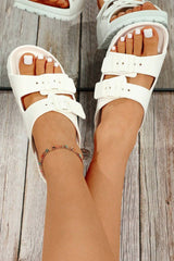 Double-buckle EVA Slippers from Threaded Pear