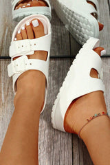 Double-buckle EVA Slippers from Threaded Pear