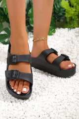 Double-buckle EVA Slippers from Threaded Pear
