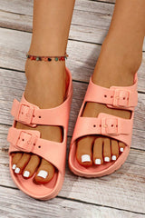 Double-buckle EVA Slippers from Threaded Pear