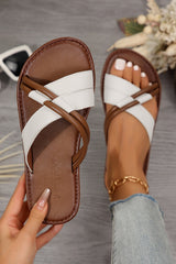 Criss Cross Flat Slippers from Threaded Pear