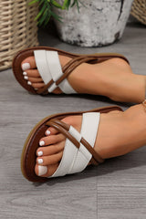 Criss Cross Flat Slippers from Threaded Pear