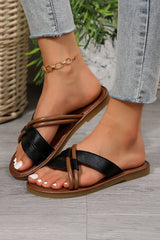 Criss Cross Flat Slippers from Threaded Pear