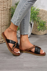 Criss Cross Flat Slippers from Threaded Pear