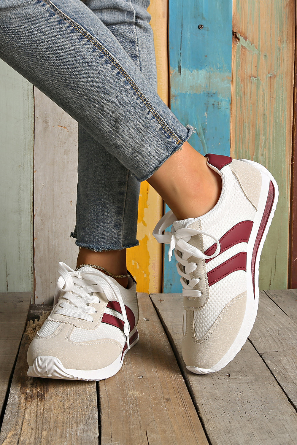 Karter Breathable Lace-up Sneakers from Threaded Pear