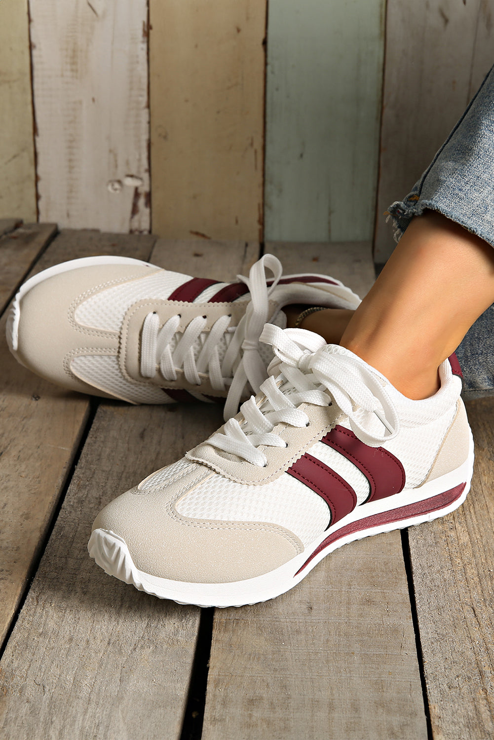 Karter Breathable Lace-up Sneakers from Threaded Pear