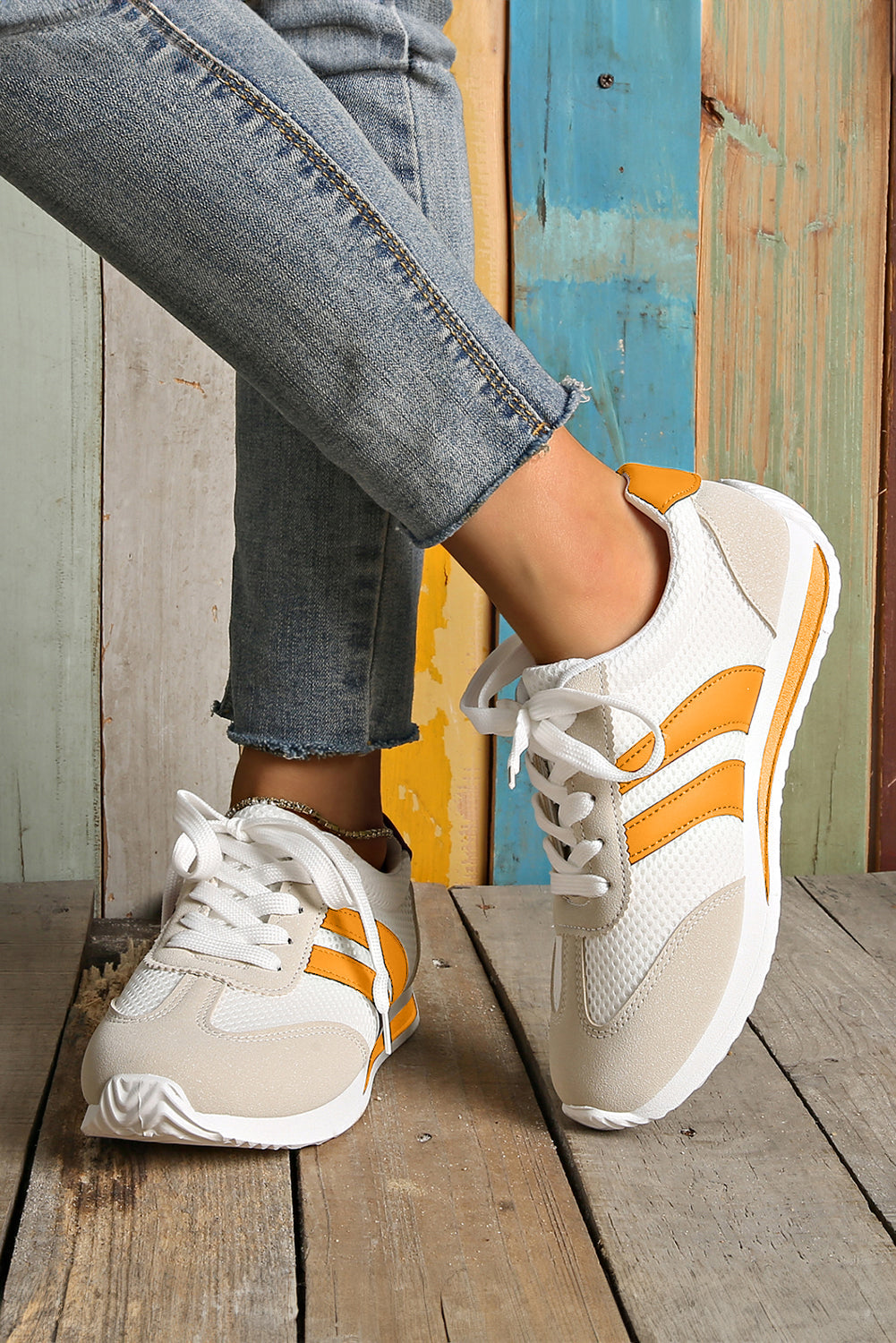 Karter Breathable Lace-up Sneakers from Threaded Pear