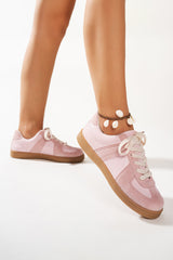 Raina Two Tone Lace-up Sneakers from Threaded Pear