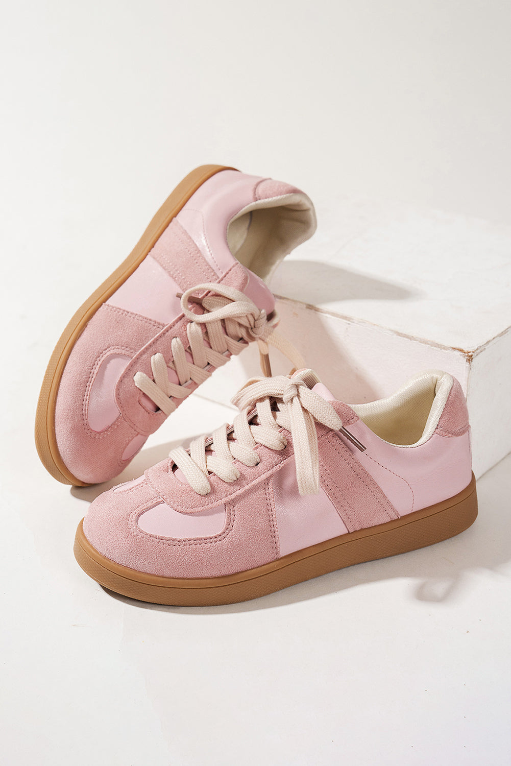 Raina Two Tone Lace-up Sneakers from Threaded Pear