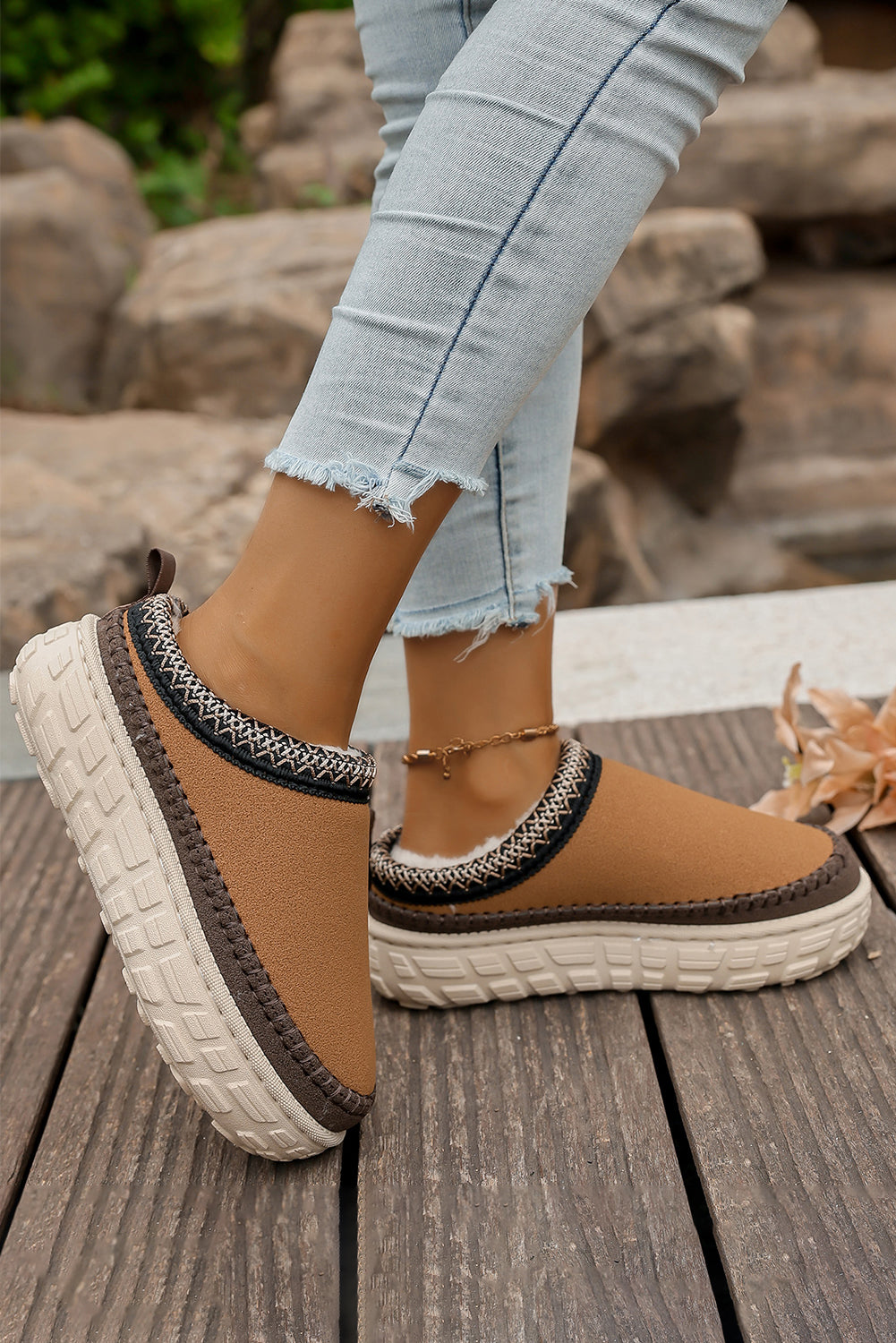 Millie Plush Winter Clog Slippers from Threaded Pear