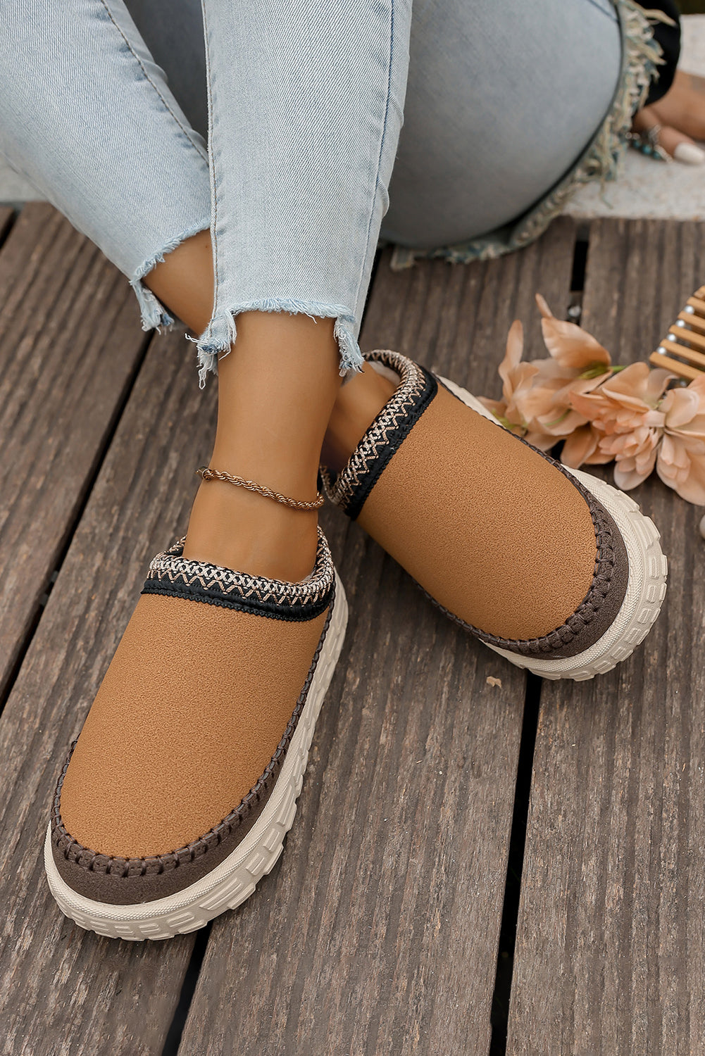Millie Plush Winter Clog Slippers from Threaded Pear