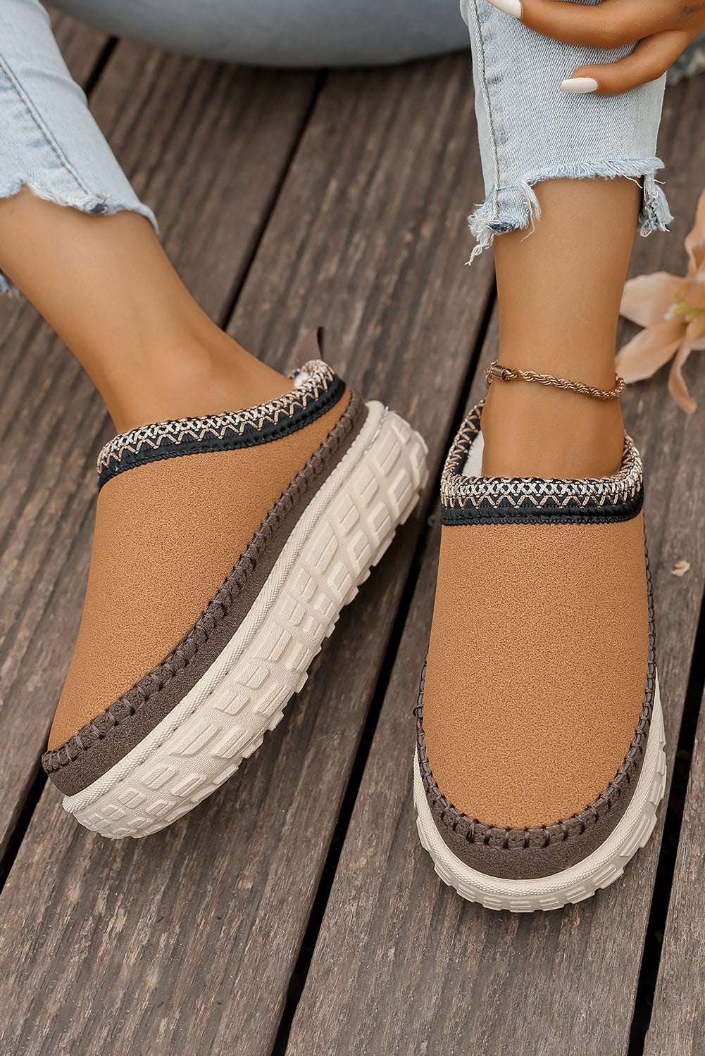 Millie Plush Winter Clog Slippers from Threaded Pear