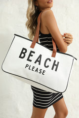 Ryan Beach Please Canvas Tote From Threaded Pear