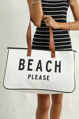 Ryan Beach Please Canvas Tote From Threaded Pear
