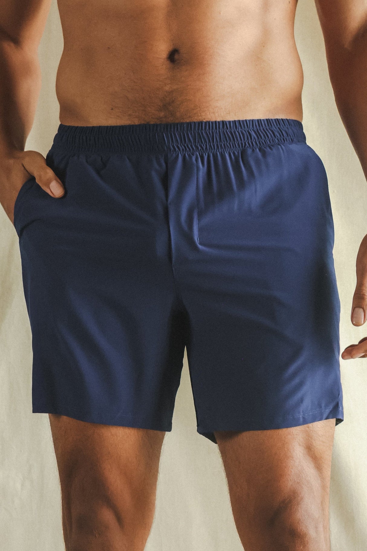 The Hot in Havana | Tropical Navy Ball Hammock® 7 Inch Athletic Shorts from Shinesty