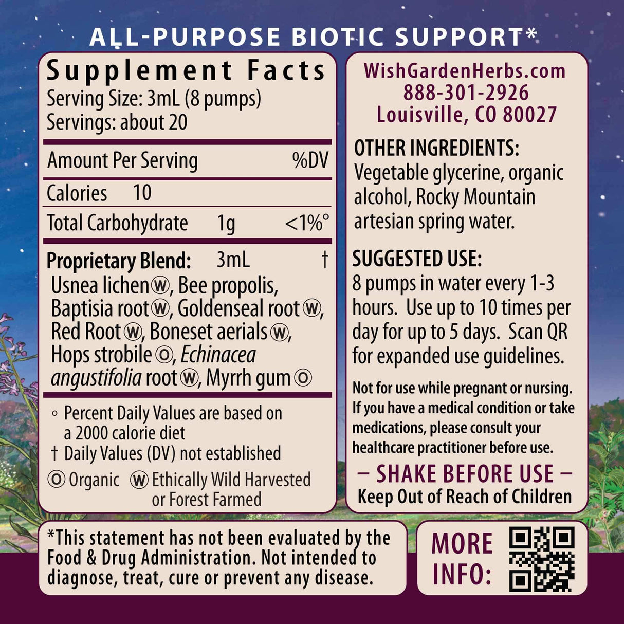 Kick-Ass Biotic Immune Force from WishGarden Herbs