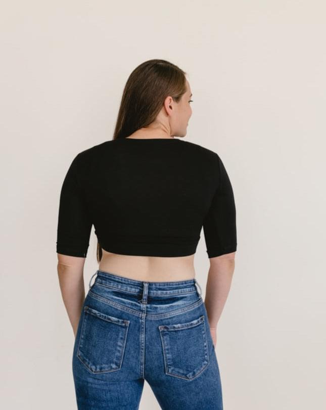 Crew Neck Elbow Sleeve Halftee from HALFTEE Layering Fashions