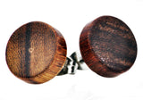 Men's 12mm Genuine Wood Stainless Steel Stud Earrings From Blackjack Jewelry