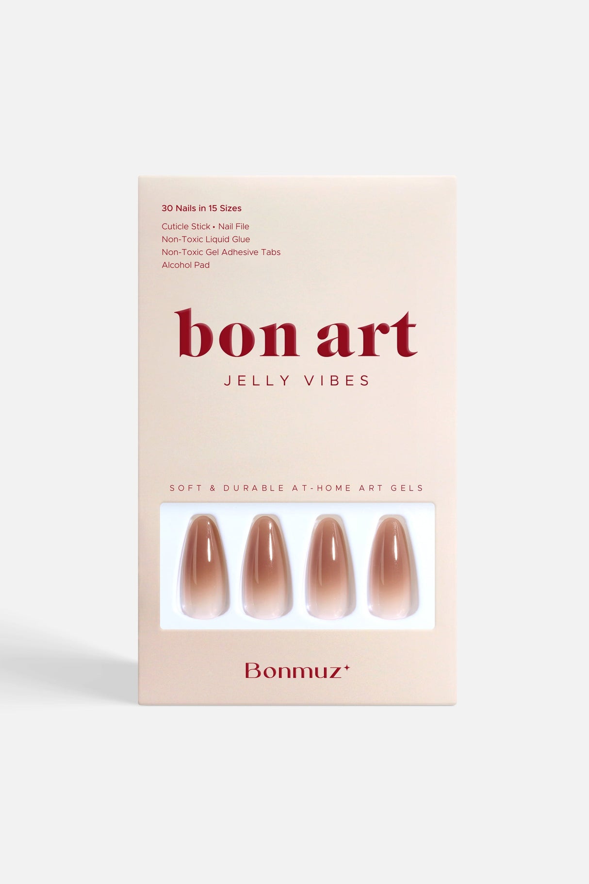 Brown Sugar Drip | Soft & Durable Press-On Nails from Bonmuz