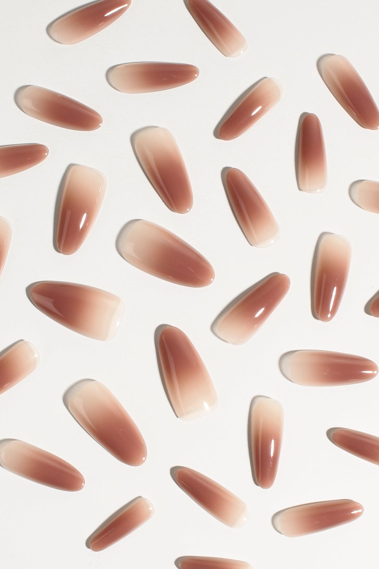 Brown Sugar Drip | Soft & Durable Press-On Nails from Bonmuz