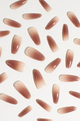 Brown Sugar Drip | Soft & Durable Press-On Nails from Bonmuz