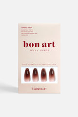 Berry Cocoa Drip | Soft & Durable Press-On Nails from Bonmuz
