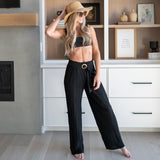 Belted Flowy Beach Pants - Lightweight From Truly Contagious
