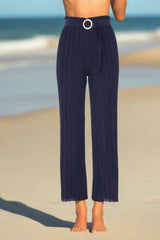 Belted Flowy Beach Pants - Lightweight From Truly Contagious