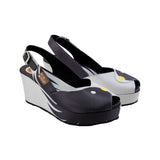 Chocolaticas® Black Birds Women's Sandal From Hot Chocolate Design