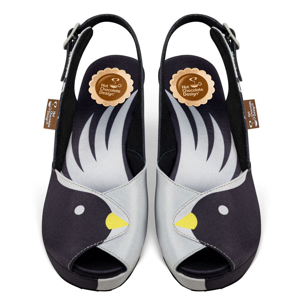 Chocolaticas® Black Birds Women's Sandal From Hot Chocolate Design