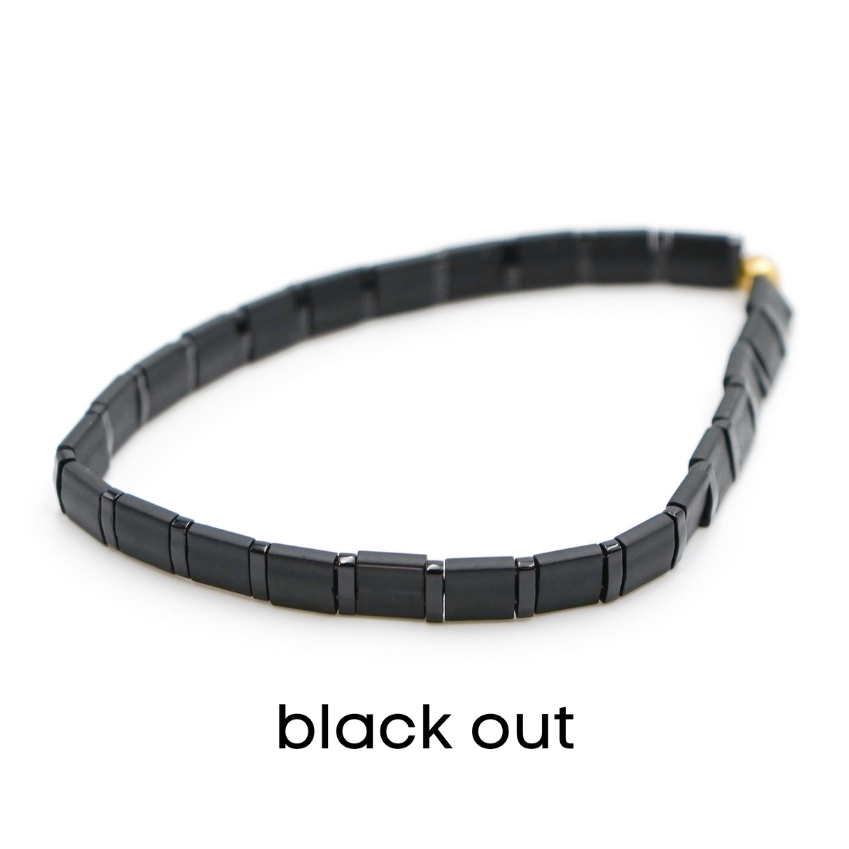 BLACK & GOLD - Tila Bead Bracelets from Mack & Rex