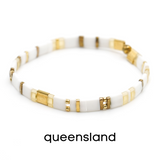 BLACK & GOLD - Tila Bead Bracelets from Mack & Rex