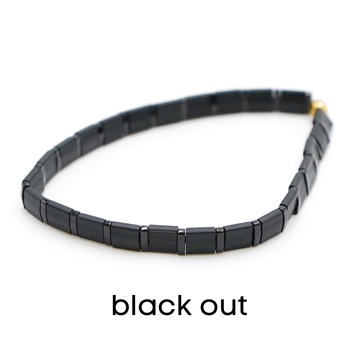 BLACK & SILVER - Tila Bead Bracelets from Mack & Rex